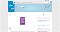 Desktop Screenshot of openform.it